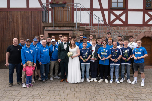 Vorstand uns Spieler SVA Hochzeit Heirat Martin Mottl 2025