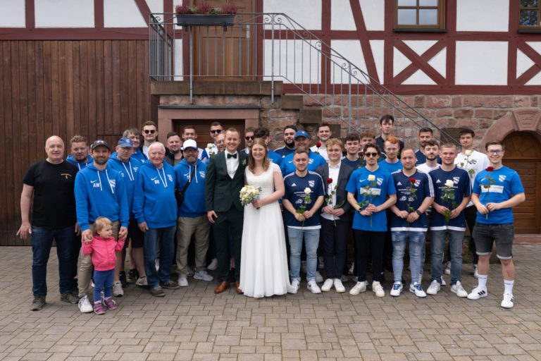 Vorstand uns Spieler SVA Hochzeit Heirat Martin Mottl 2025