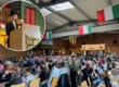 Francesca Rösch gab bei der Kerweredd einige peinliche und amüsante Anekdoten zum Besten. Foto: WNOZ Collage / SV Affolterbach